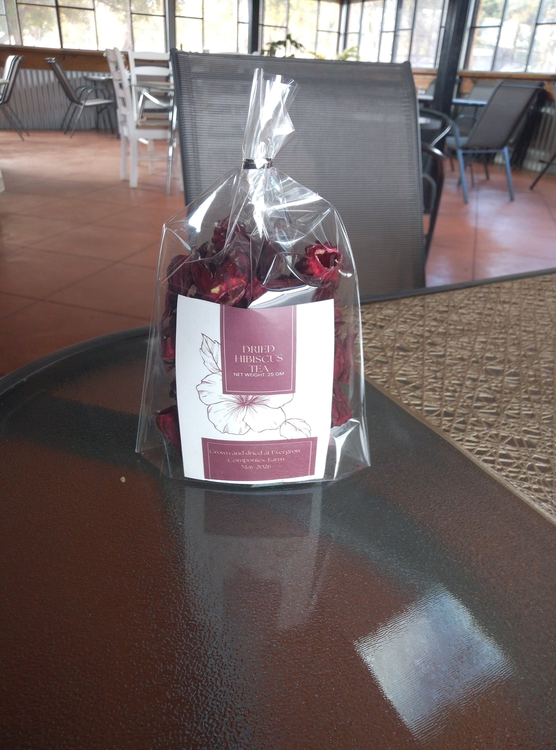 Hibiscus tea sachet