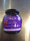 Rosella and elderberry syrup with flowers